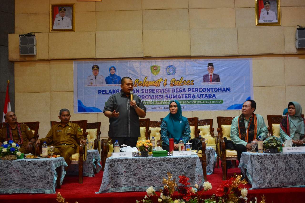 Bupati Tapsel Hadiri Pelaksanaan Supervisi Desa Percontohan Tingkat Provinsi