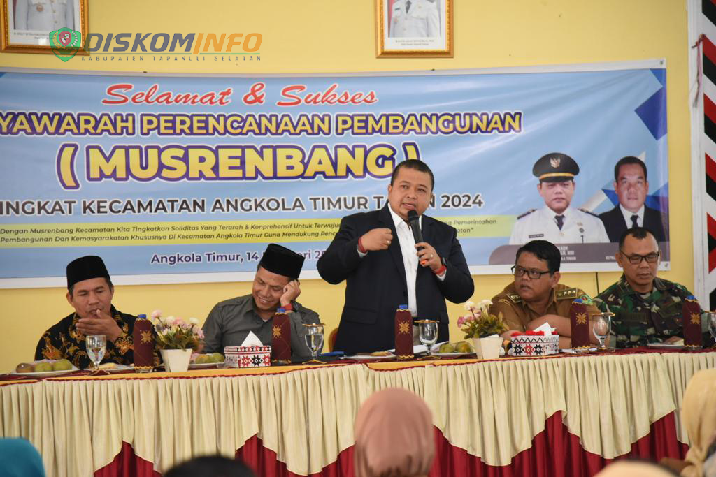 Bupati Tapsel Hadiri Musrenbang Kecamatan Angkola Timur