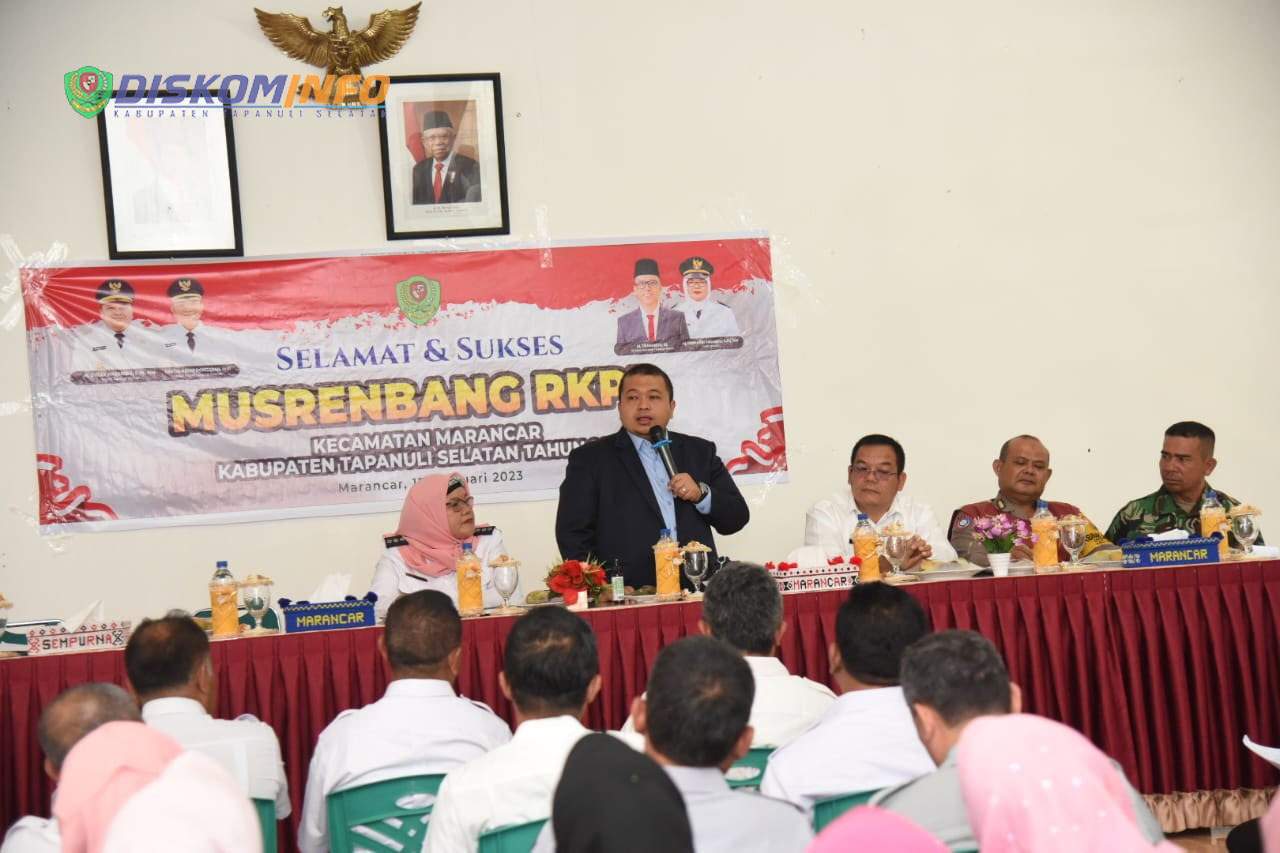 Bupati Tapsel Hadiri Musrenbang Kecamatan Marancar