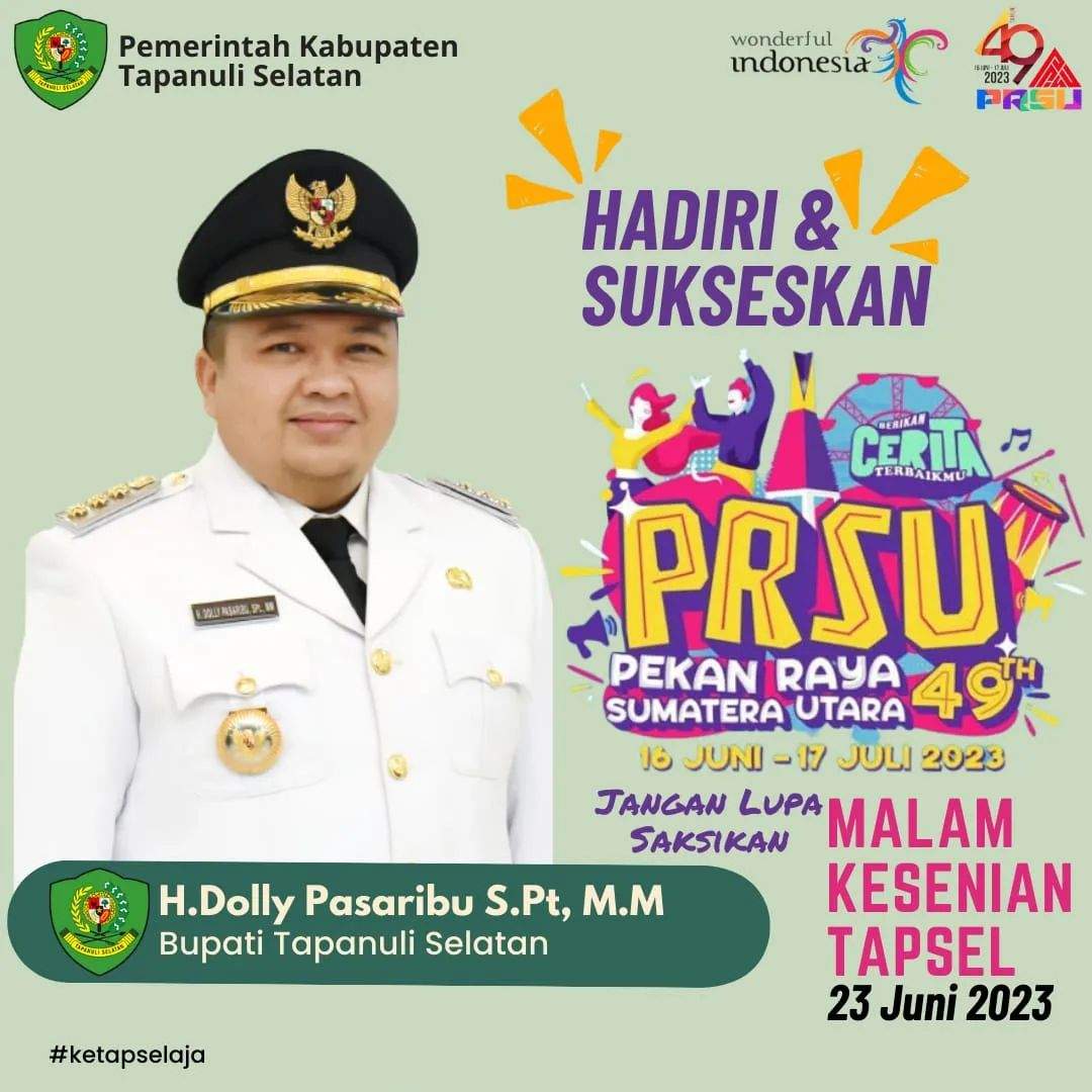 Malam Kesenian Tapsel di PRSU ke -49 Medan