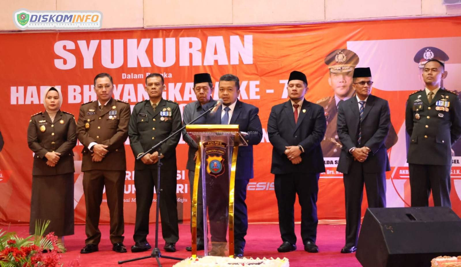 Bupati Tapsel Di HUT Bhayangkara ke-77 