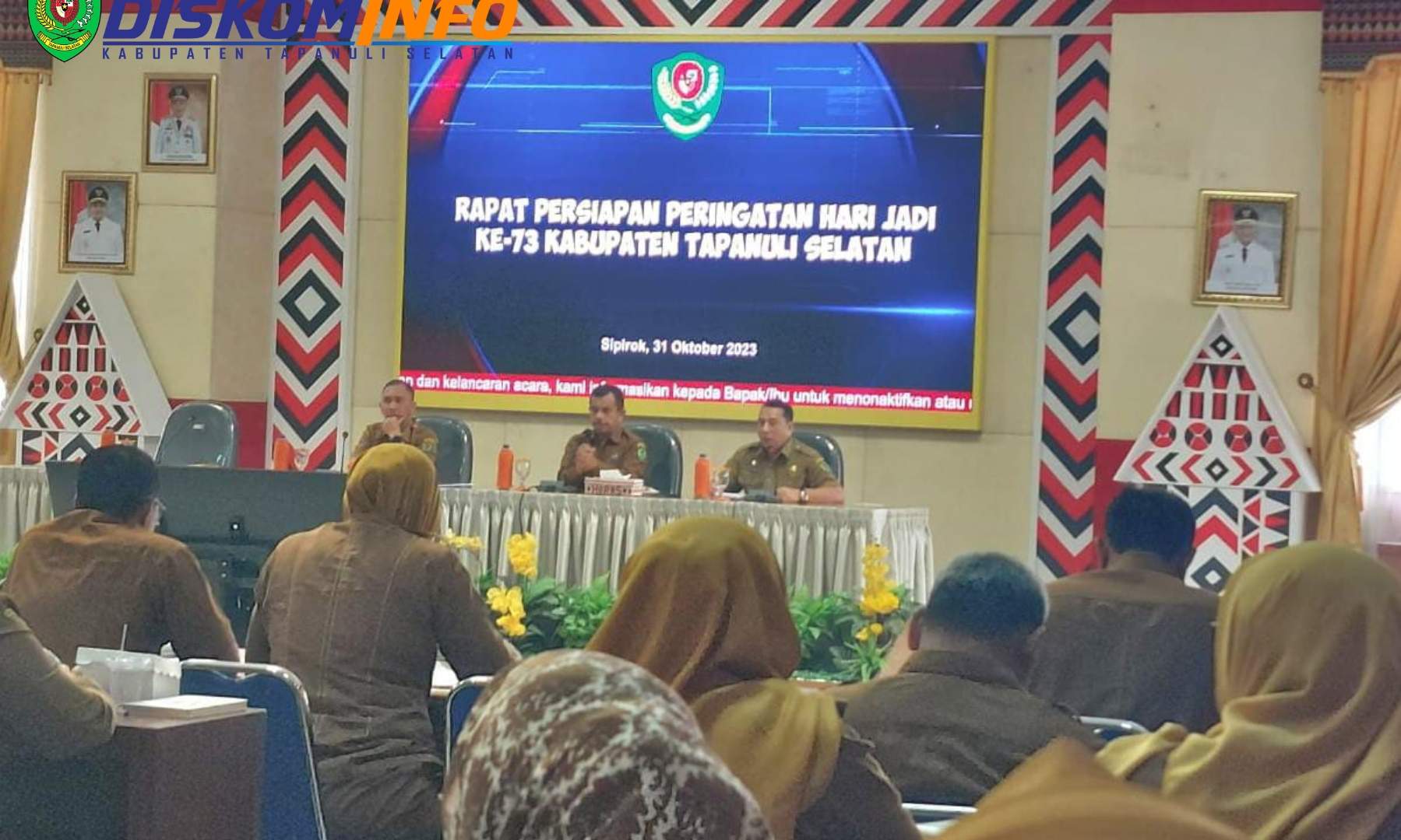 Pemkab Tapsel Gelar Rapat Persiapan Hari Jadi ke-73