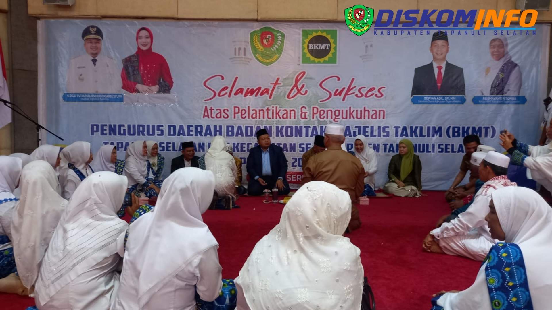 Usai Kukuhkan Pengurus BKMT Tapsel, Bupati Dolly di Upa-Upa