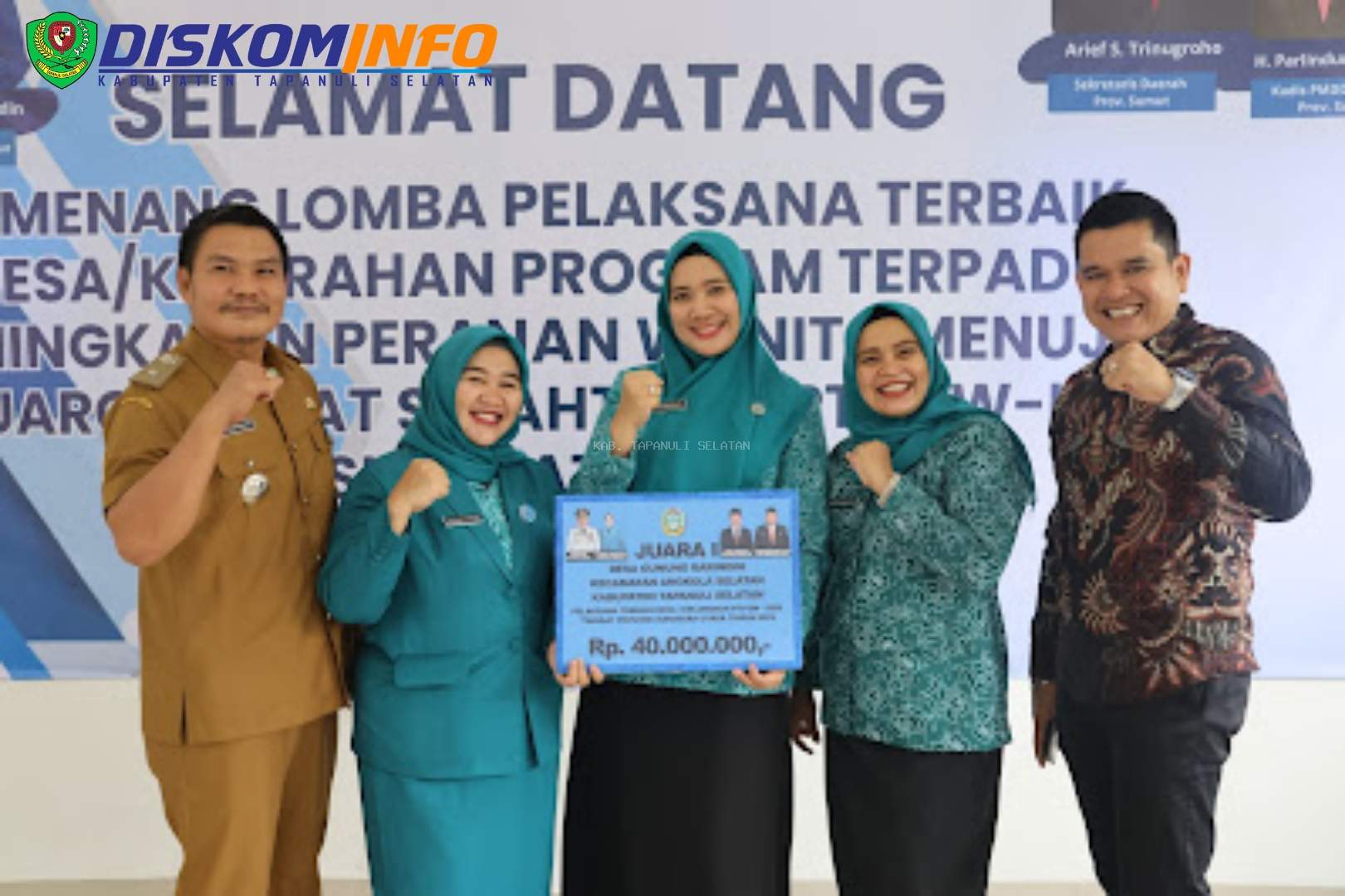 Mantap! Gunung Baringin Juara Pertama Desa Binaan Kategori PTP2WKSS se-Sumut